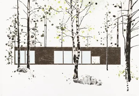 Lithograph Drummond - Experimental House for Marimekko