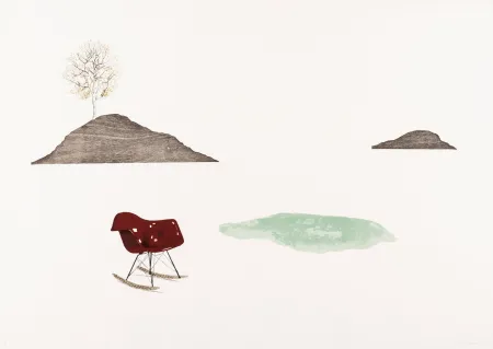 Lithograph Drummond - To the Rocket Station