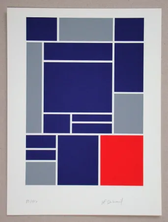 Screenprint Dubreuil - Composition