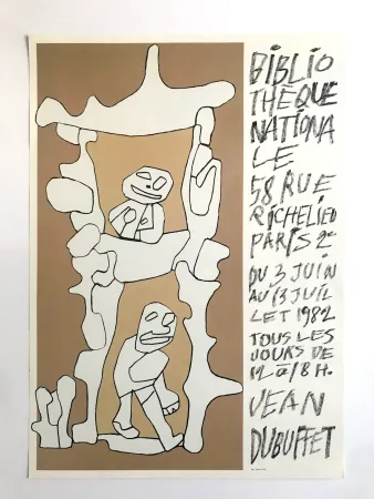 Poster Dubuffet - Bibliothèque nationale - Site Richelieu