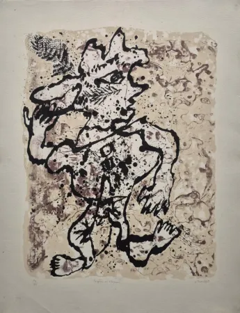 Lithograph Dubuffet - Fougère au Chapeau (Fogere with Hat)
