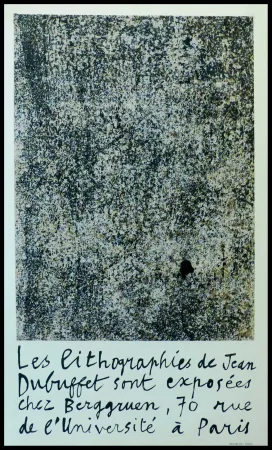 Poster Dubuffet - GALERIE BERGGRUEN 