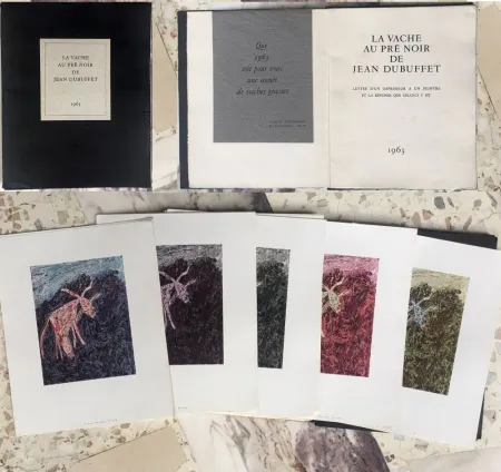 Illustrated Book Dubuffet - LA VACHE AU PRÉ NOIR DE JEAN DUBUFFET. 1963.