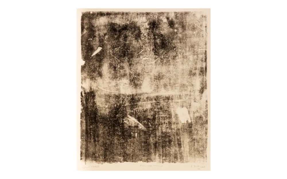 Lithograph Dubuffet - MUR AUX SOUVENIRS - 1958