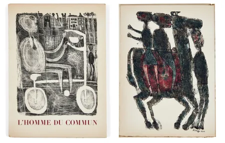 Illustrated Book Dubuffet - Pierre Seghers : L'HOMME DU COMMUN. Lithographies de Jean Dubuffet (1944)