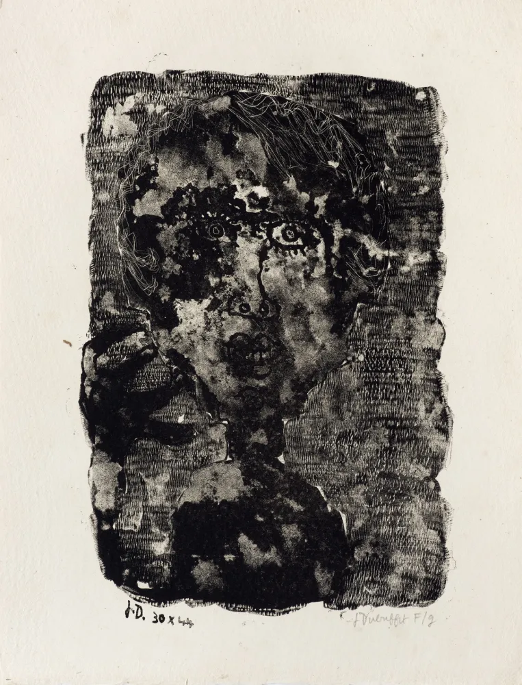 Lithograph Dubuffet - Sophisticated lady