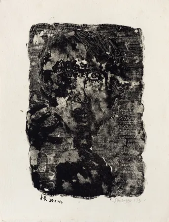 Lithograph Dubuffet - Sophisticated lady