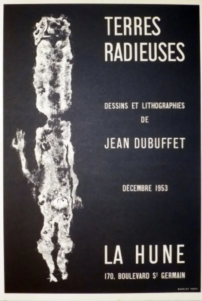 Lithograph Dubuffet - Terre radieuse, la hune