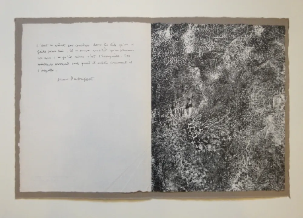 Lithograph Dubuffet - Untitled