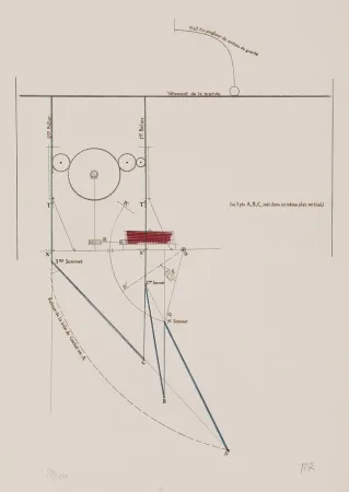 Engraving Duchamp - Combat de boxe