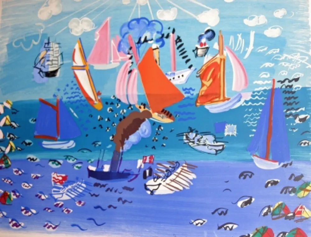 Lithograph Dufy - AU port