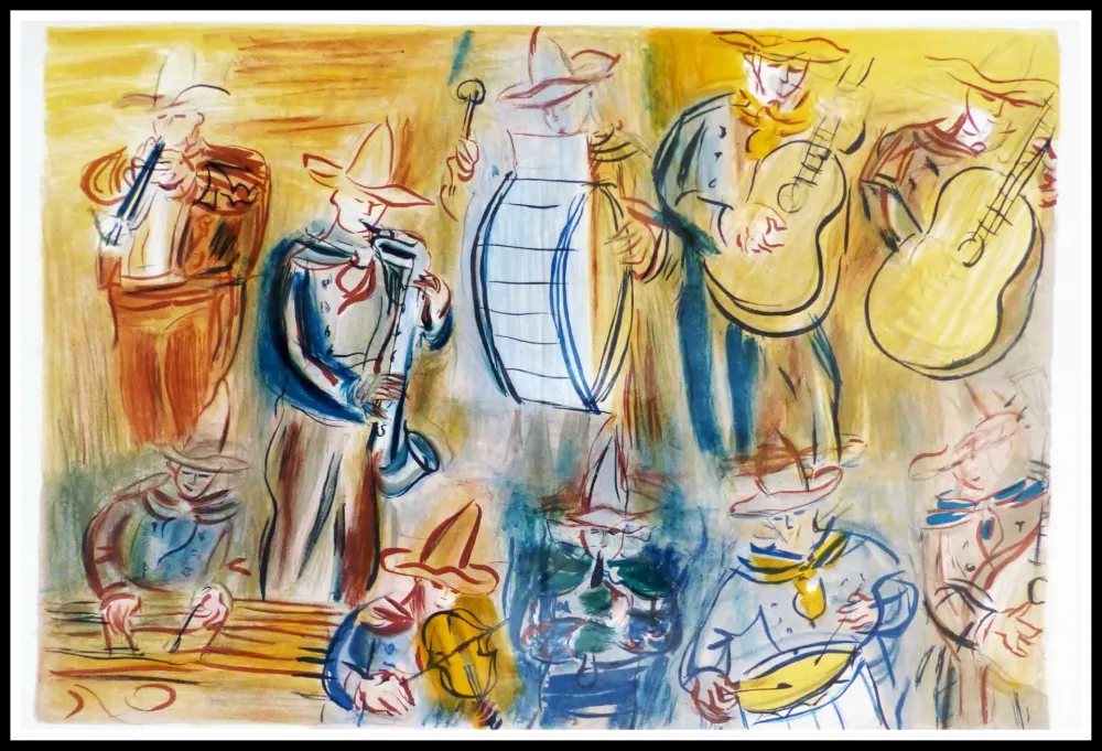 Lithograph Dufy - CONCERT DES ANGES