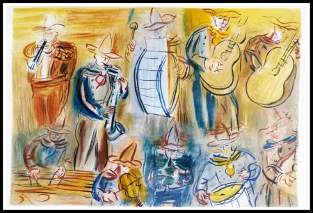 Lithograph Dufy - CONCERT DES ANGES