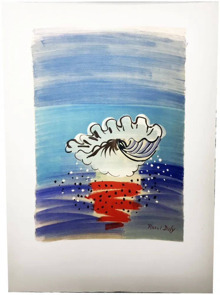 Lithograph Dufy - COQUILLAGE. Hommage à Raoul Dufy (1955)