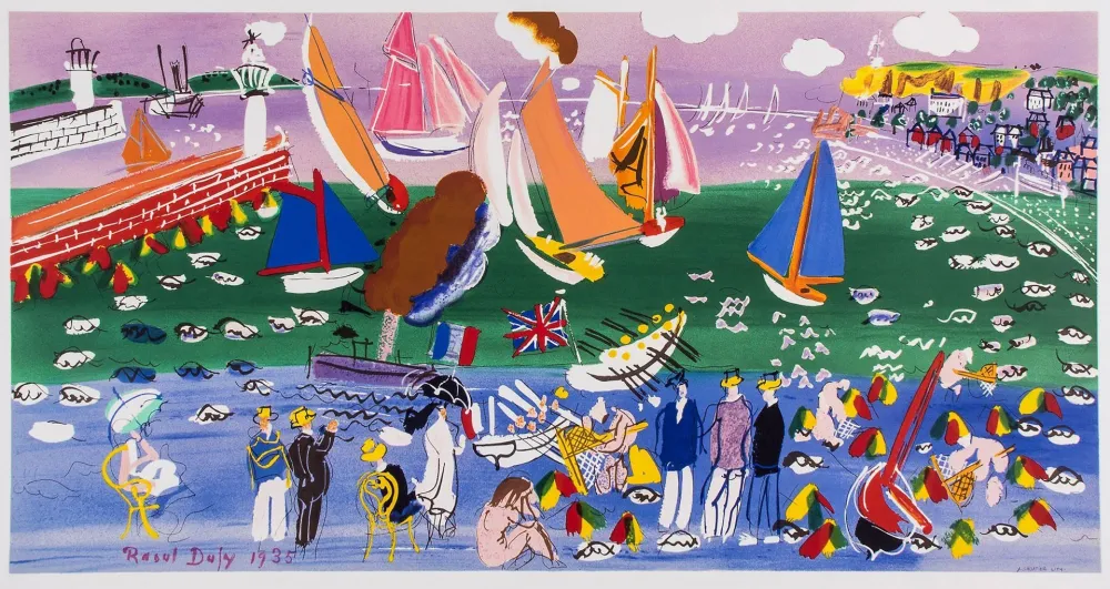 Lithograph Dufy - LA BAIE DE SAINTE-ADRESSE (1935).