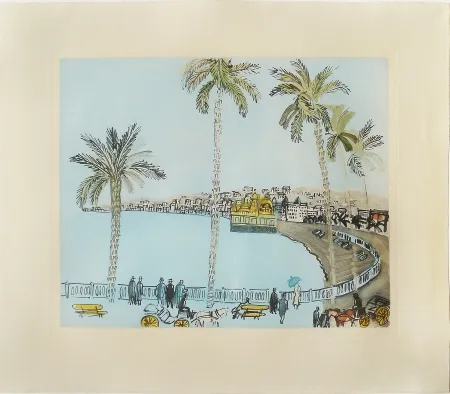 Etching Dufy - La Baie des Anges à Nice