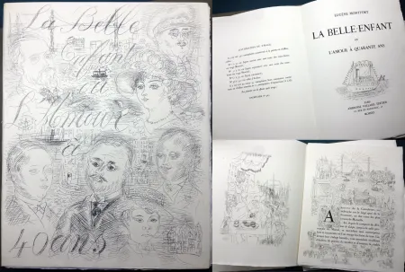 Illustrated Book Dufy - LA BELLE ENFANT OU L'AMOUR À QUARANTE ANS. Exemplaire sur Japon supernacré avec suite complète des eaux-fortes (1930)