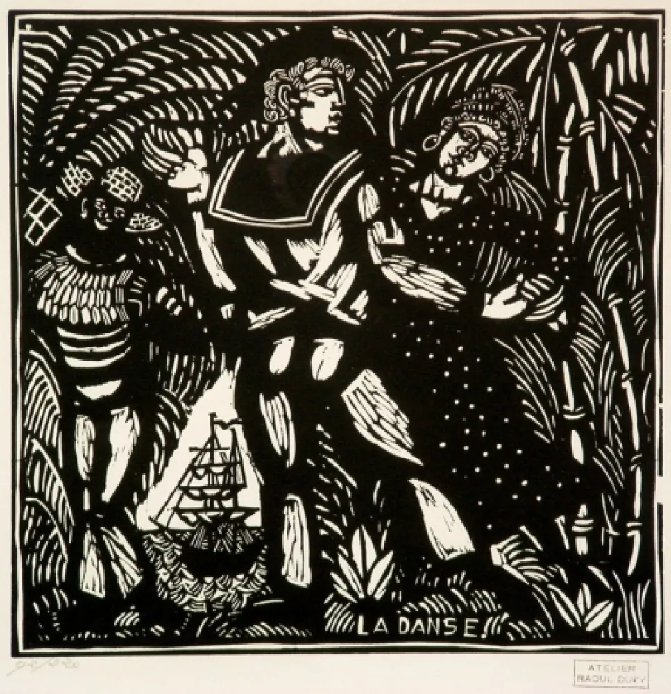 Woodcut Dufy - La Dance 