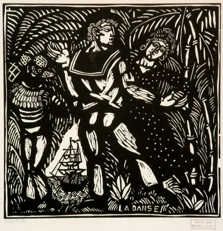 Woodcut Dufy - La Dance 