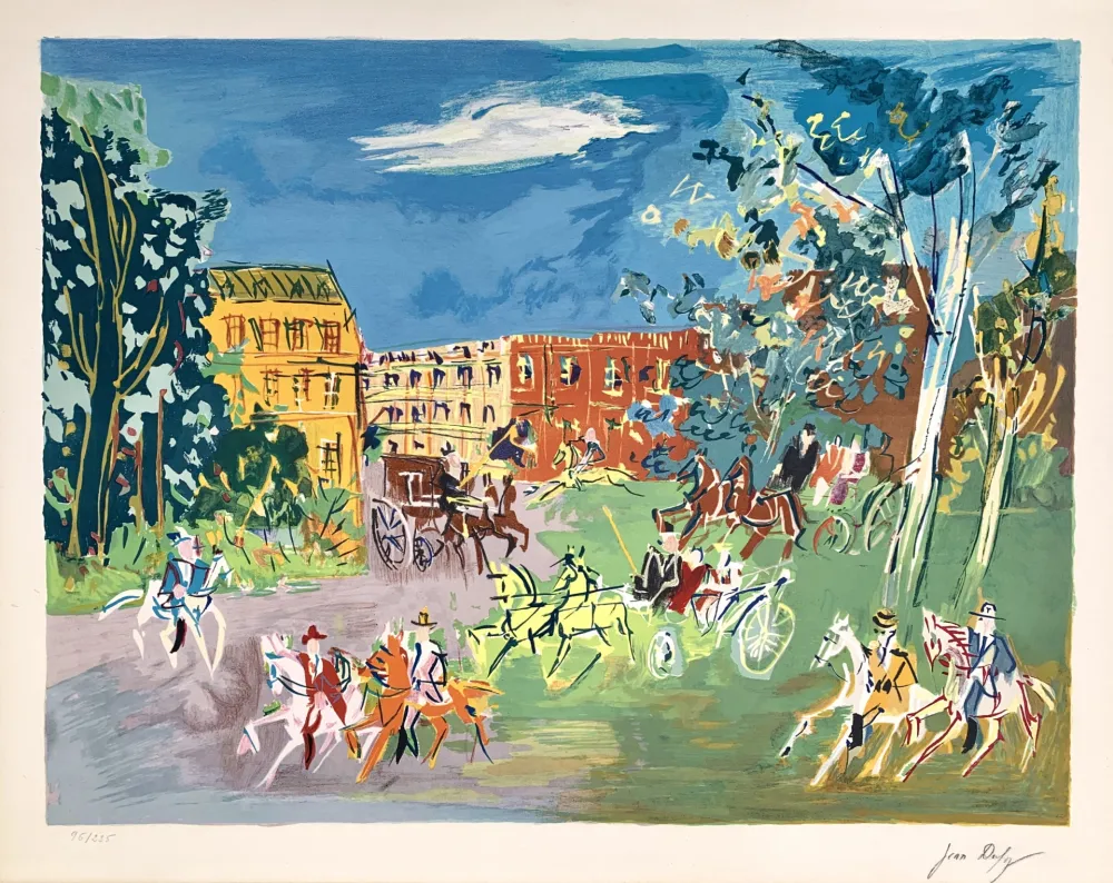 Lithograph Dufy - La Promenade