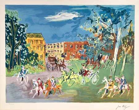 Lithograph Dufy - La Promenade
