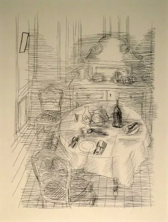 Etching Dufy - La Salle à manger