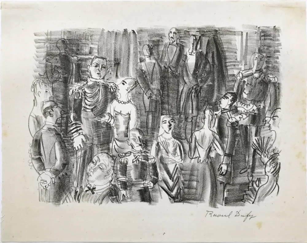 Lithograph Dufy - Le Bal chez L’Amiral 