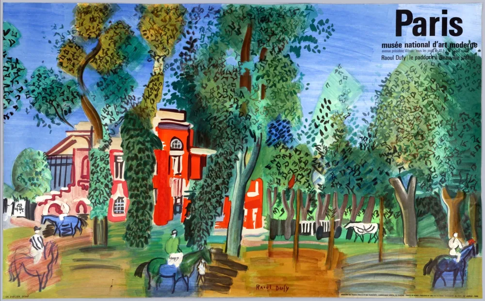 Lithograph Dufy - LE PADDOCK À DEAUVILLE (1930/1964)