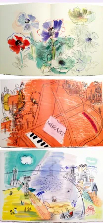 Illustrated Book Dufy - Léon-Paul FARGUE : ILLUMINATIONS NOUVELLES. 14 lithographies originales (1953)