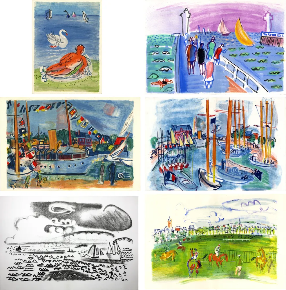 Illustrated Book Dufy - M. de Saint-Pierre : LES CÔTES NORMANDES. Lithographies de Raoul Dufy (1961)