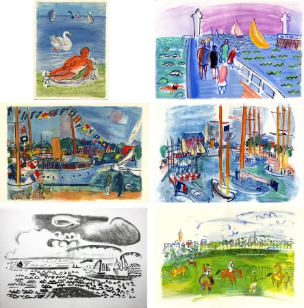 Illustrated Book Dufy - M. de Saint-Pierre : LES CÔTES NORMANDES. Lithographies de Raoul Dufy (1961)