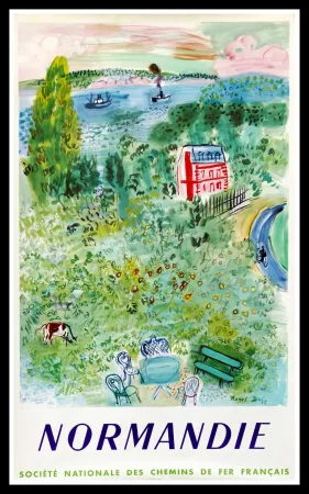 Lithograph Dufy - NORMANDIE