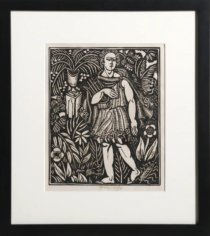 No Technical Dufy - Orphée (for Le bestiaire ou Cortège d'Orphée de G. Apollinaire)