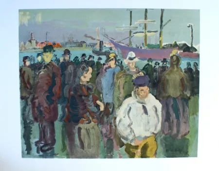 Lithograph Dufy - Quia a Rouen