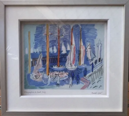Lithograph Dufy - Régates