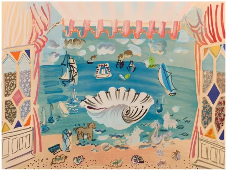 Lithograph Dufy - RIDEAU DE THEÂTRE POUR LE BALLET 