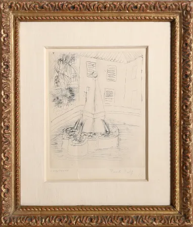 Etching Dufy - The Fountain of Venice