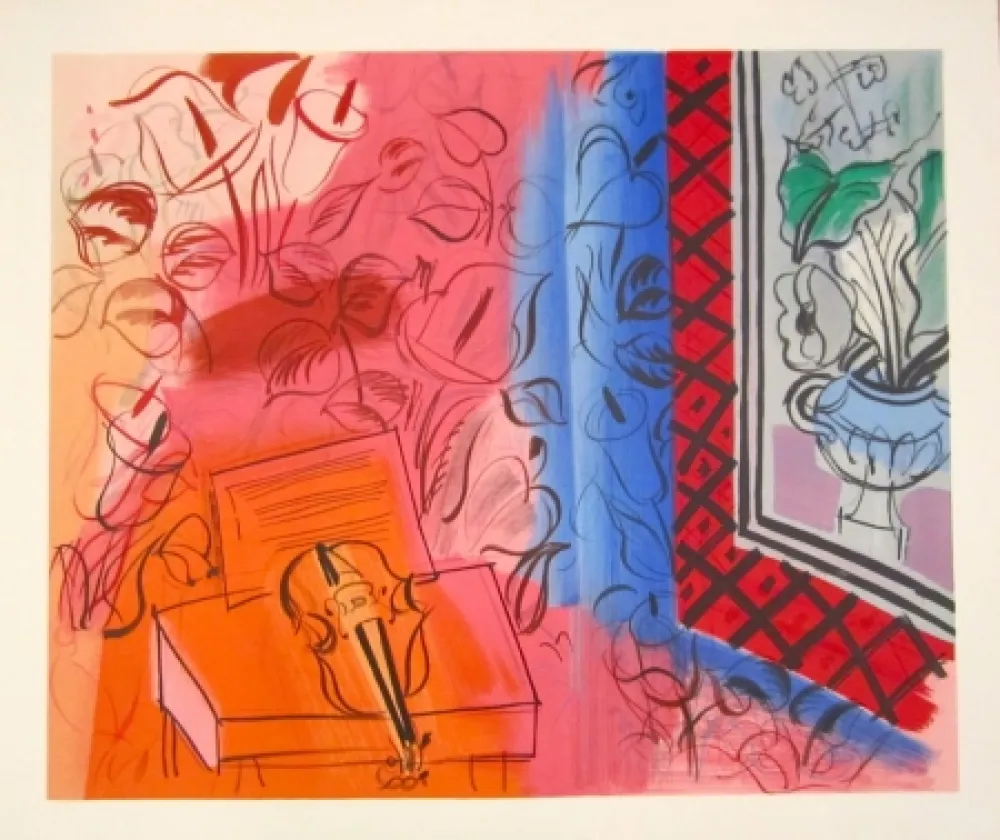 Lithograph Dufy - Untitled