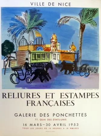 Lithograph Dufy - Ville de Nice