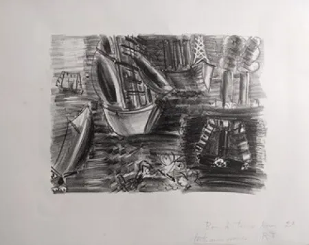 Lithograph Dufy - Voiliers et papillons