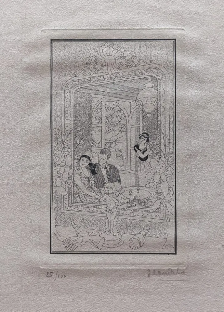 Etching Dulac - Les Fiancés