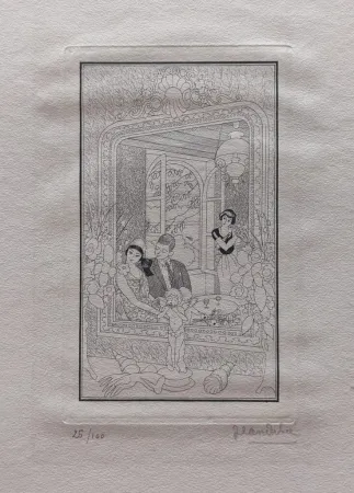 Etching Dulac - Les Fiancés