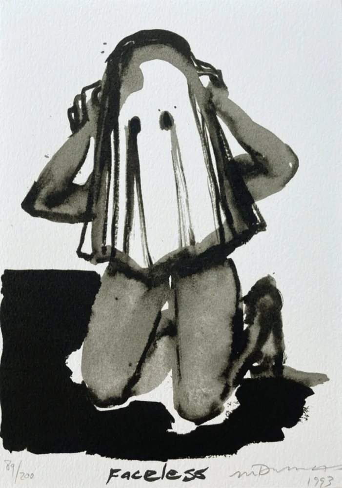 Lithograph Dumas - Faceless