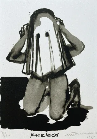 Lithograph Dumas - Faceless