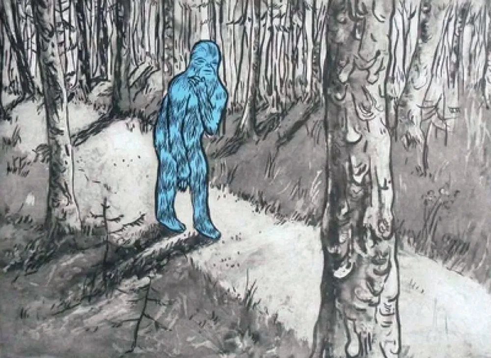 Etching And Aquatint Düne - Garberg