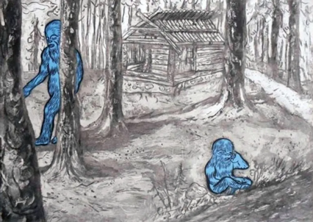 Etching And Aquatint Düne - Morstuga