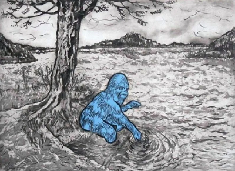 Etching And Aquatint Düne - Spjutmo