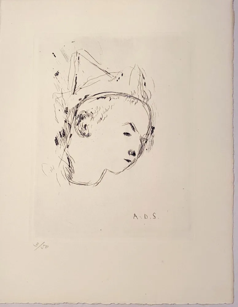 Etching Dunoyer De Segonzac - Le petit clown