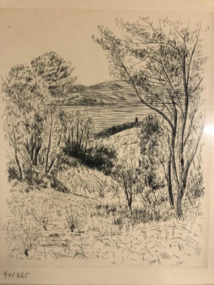 Etching Dunoyer De Segonzac - Paysage