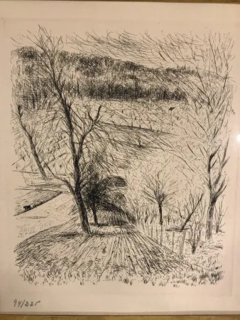 Etching Dunoyer De Segonzac - Paysage